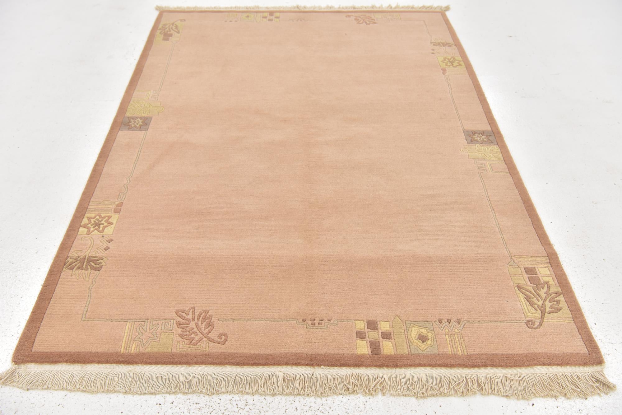 4' 8 x 6' 6 Hand Knotted Nepal Wool Rug