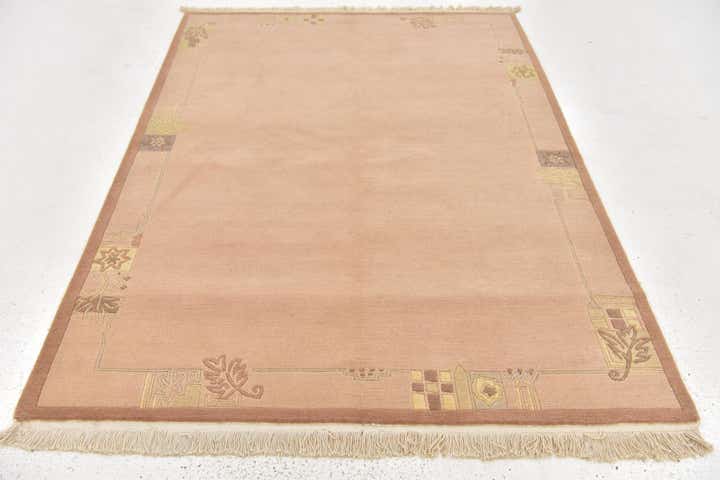 4' 8 x 6' 6 Hand Knotted Nepal Wool Rug