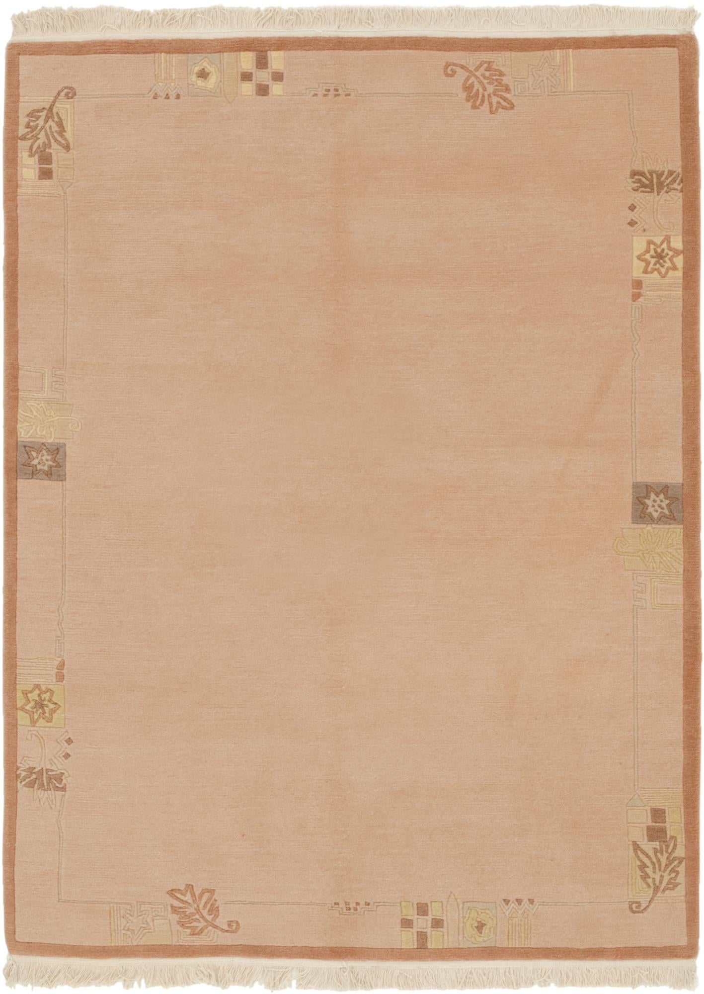 4' 8 x 6' 6 Hand Knotted Nepal Wool Rug