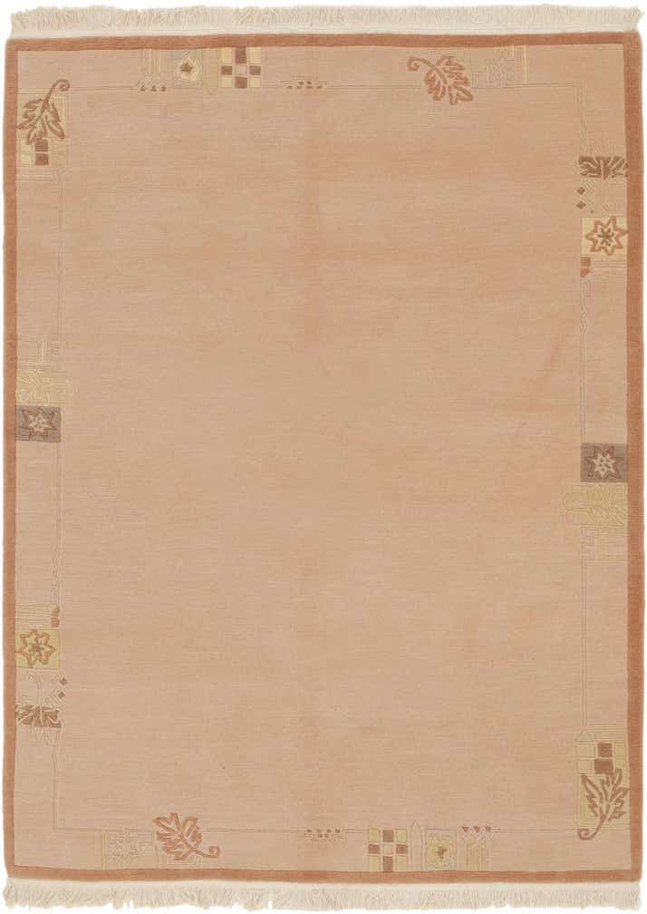 4' 8 x 6' 6 Hand Knotted Nepal Wool Rug