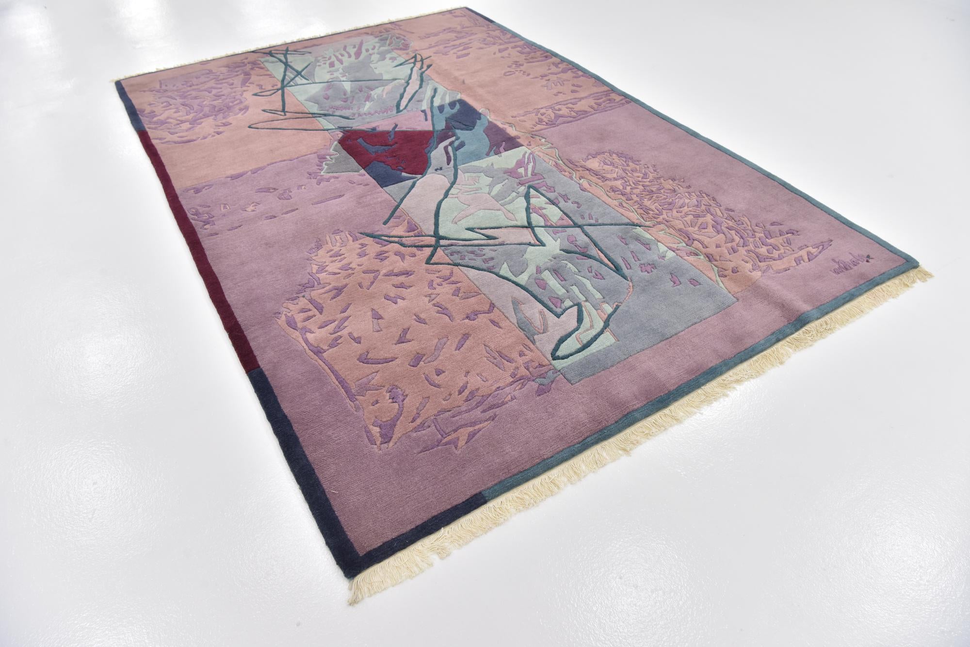 6' 7 x 9' 7 Hand Knotted Nepal Wool Rug