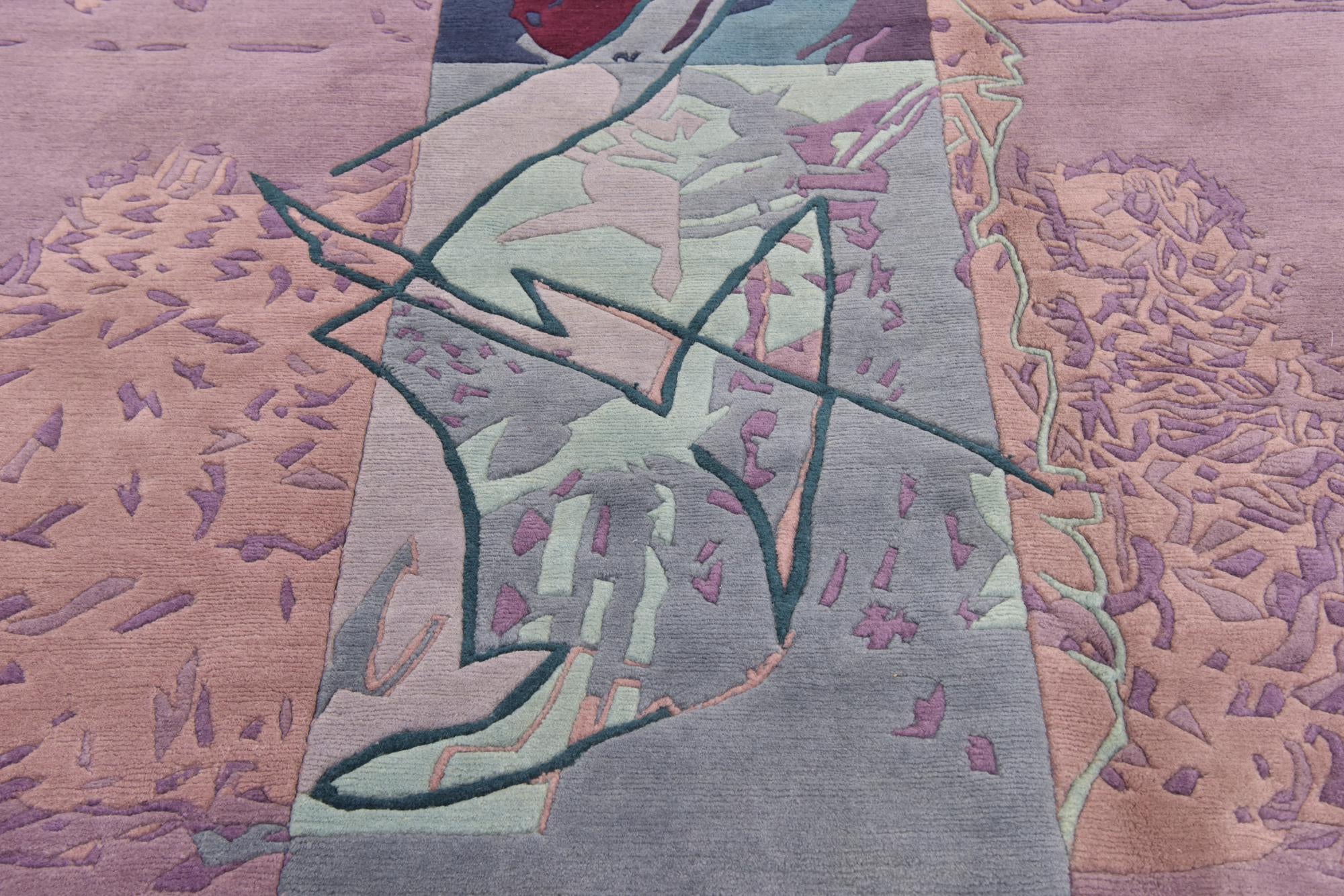 6' 7 x 9' 7 Hand Knotted Nepal Wool Rug