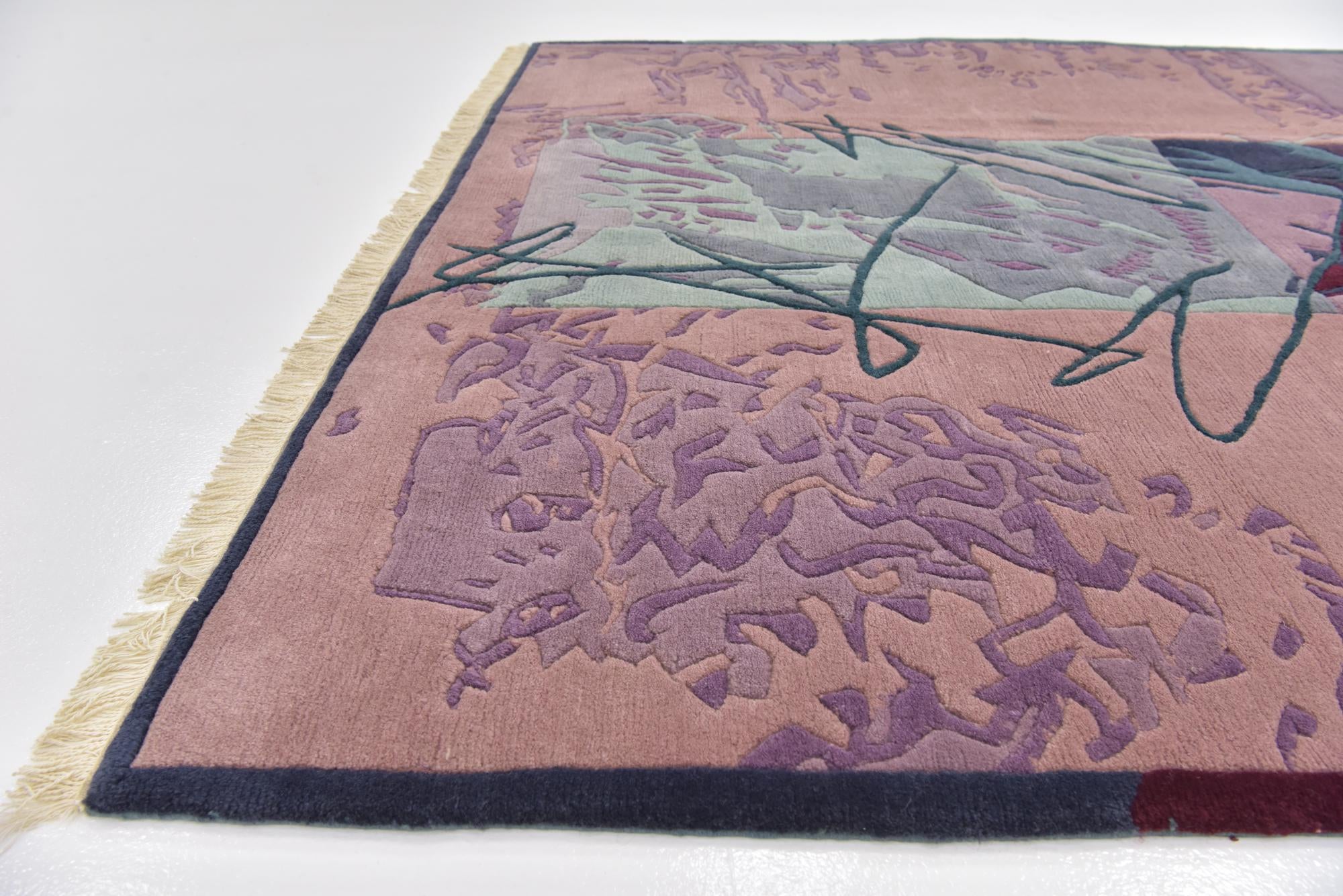 6' 7 x 9' 7 Hand Knotted Nepal Wool Rug