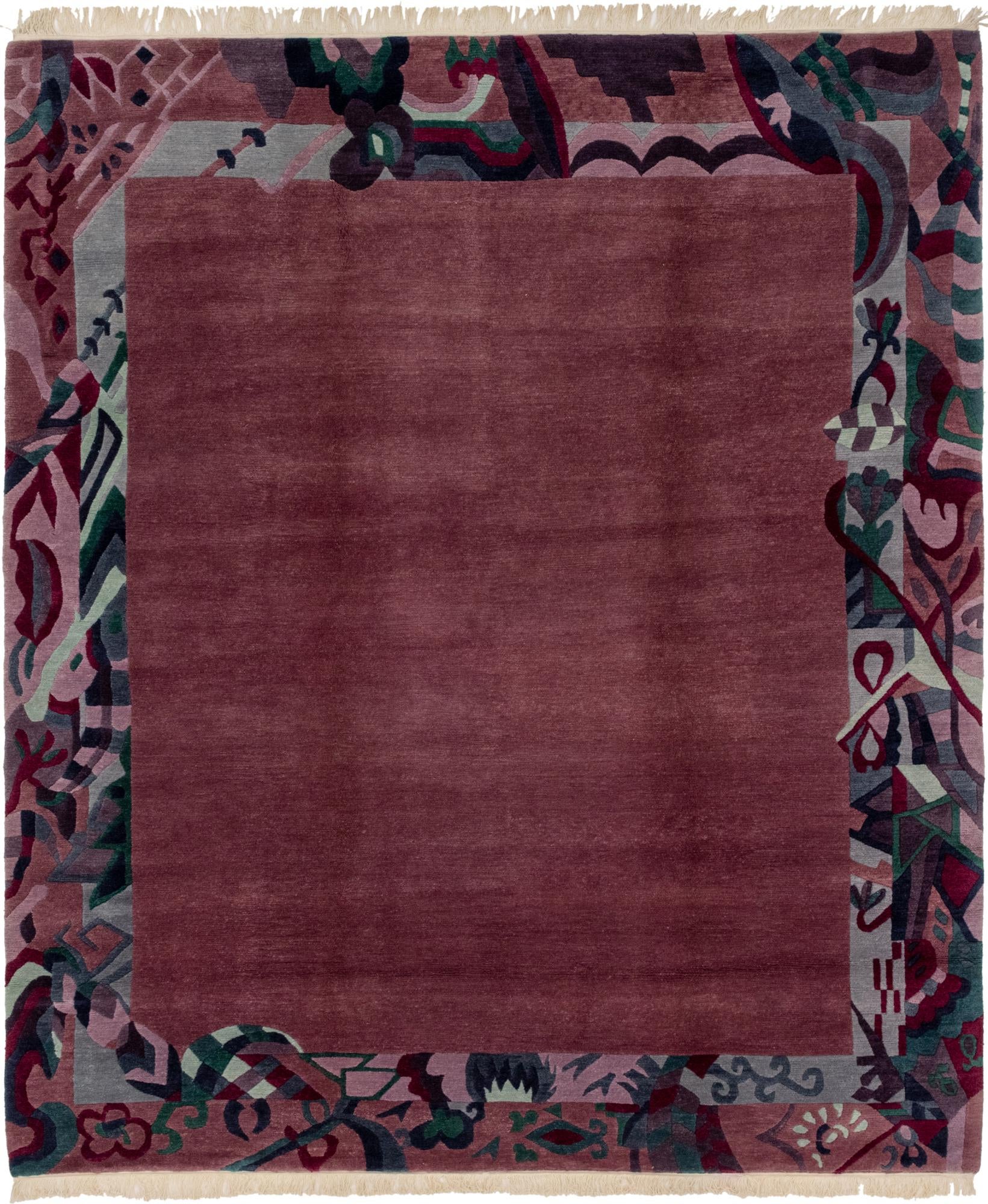 8' 4 x 10' Hand Knotted Nepal Wool Rug