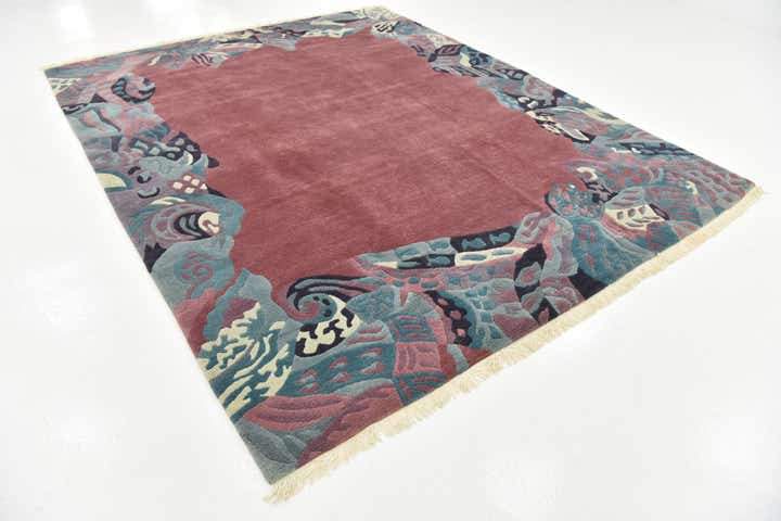 8' 2 x 10' Hand Knotted Nepal Wool Rug
