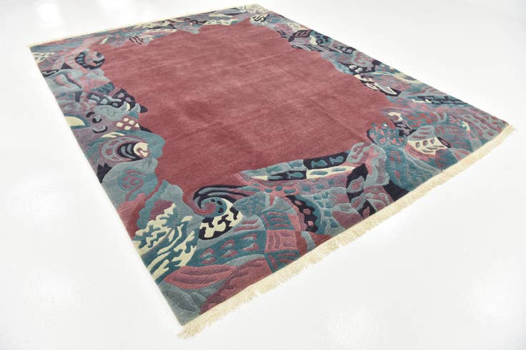 Detail image of 8' 2 x 10' Hand Knotted Nepal Wool Rug