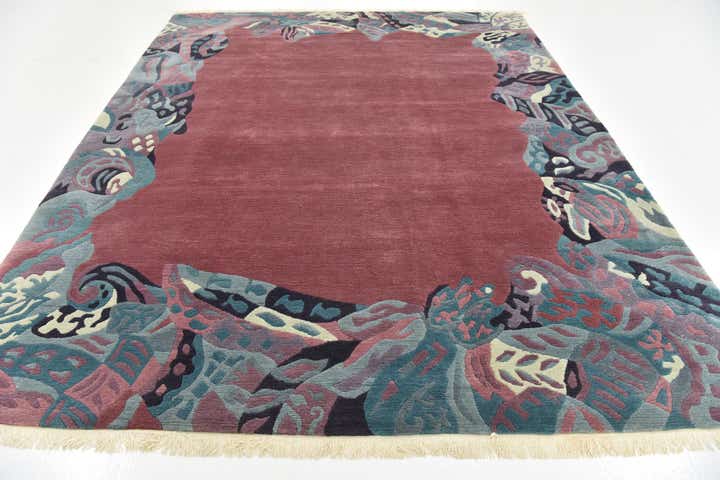 8' 2 x 10' Hand Knotted Nepal Wool Rug