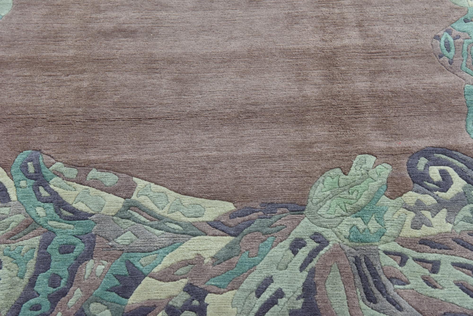 6' 7 x 9' 10 Hand Knotted Nepal Wool Rug