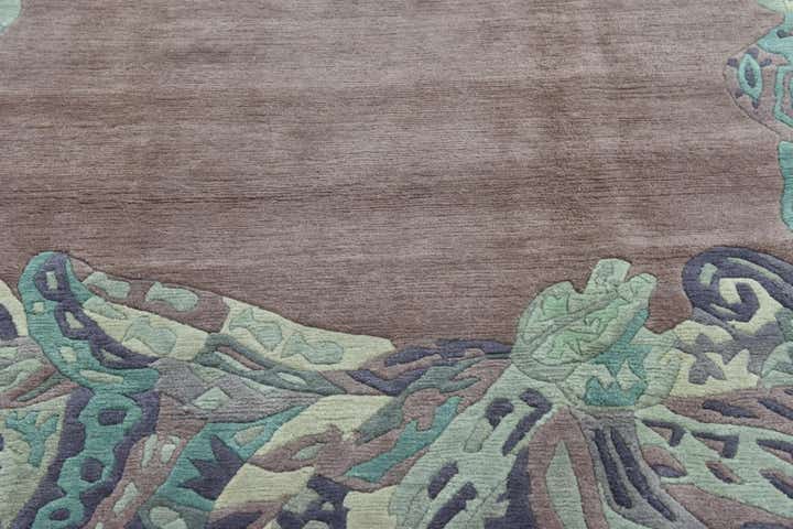6' 7 x 9' 10 Hand Knotted Nepal Wool Rug
