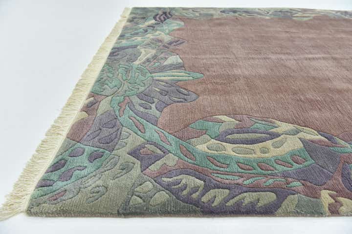6' 7 x 9' 10 Hand Knotted Nepal Wool Rug