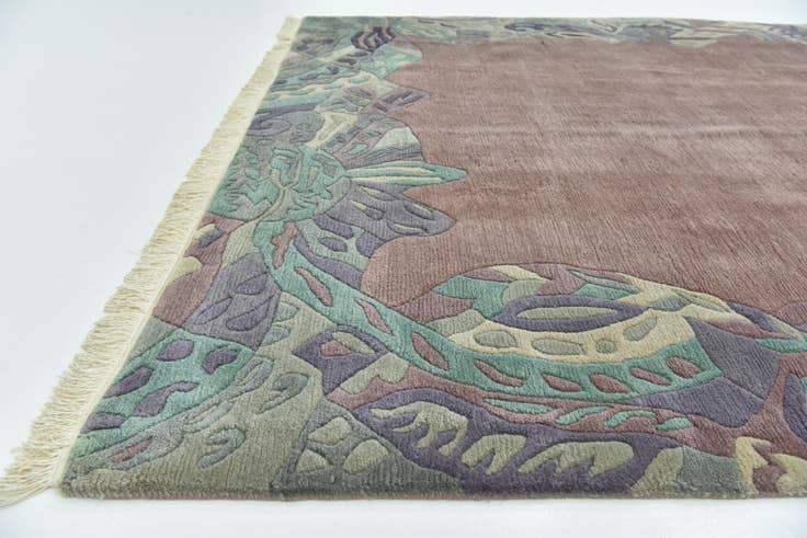 Detail image of 6' 7 x 9' 10 Hand Knotted Nepal Wool Rug