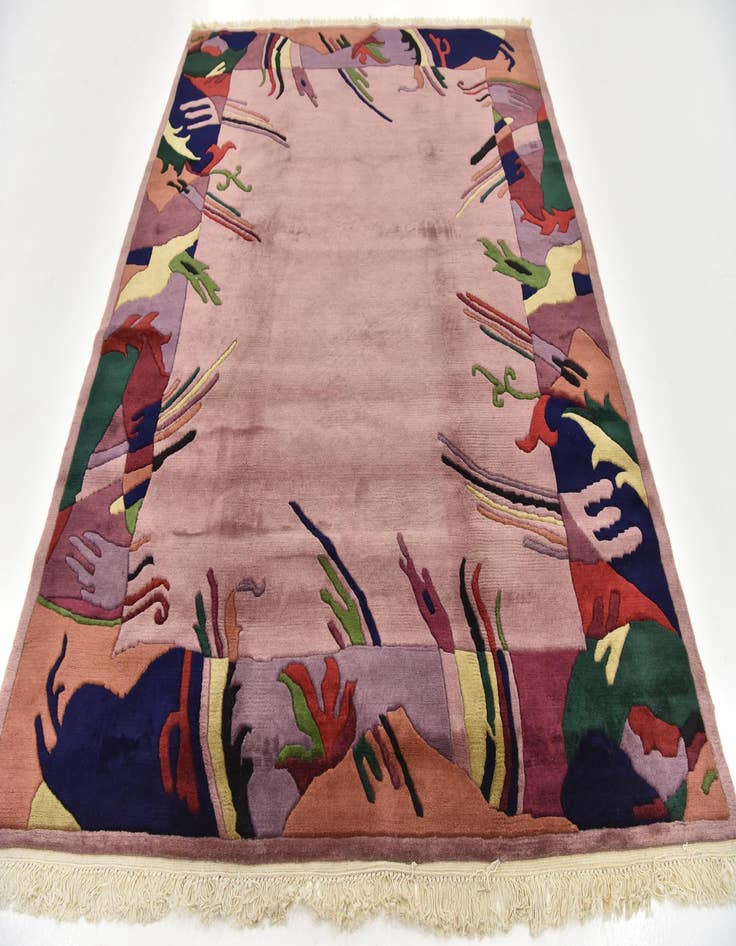 Detail image of 6' 9 x 8' 3 Hand Knotted Nepal Wool Rug