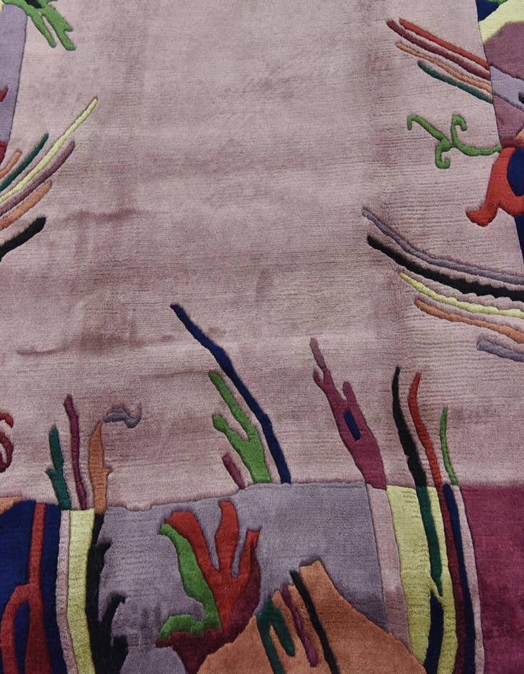 Detail image of 6' 9 x 8' 3 Hand Knotted Nepal Wool Rug