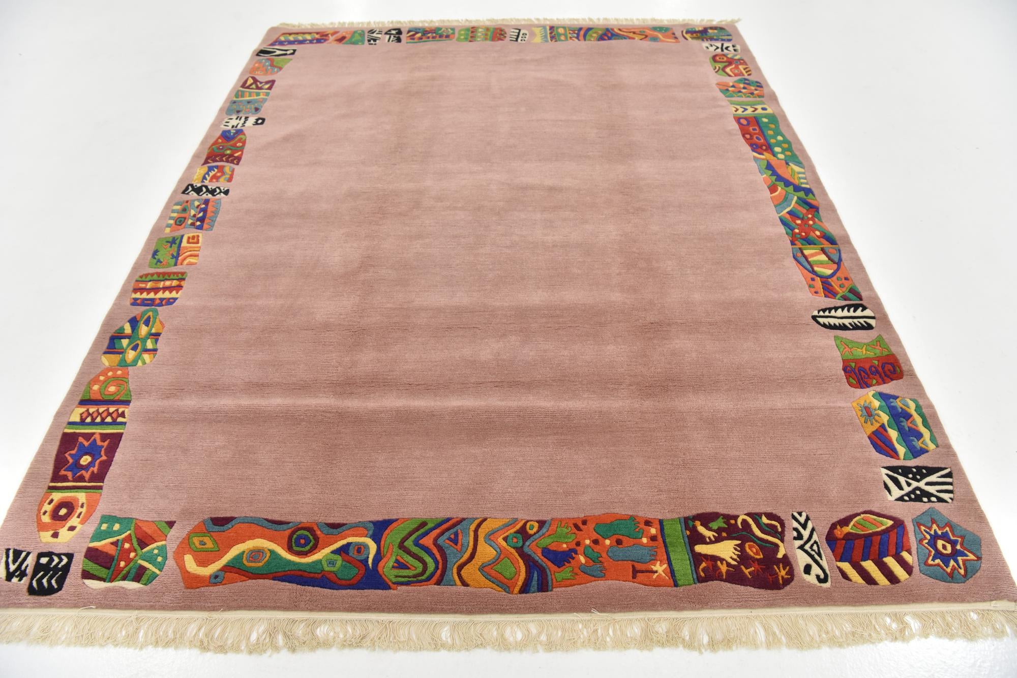 6' 8 x 8' 2 Hand Knotted Nepal Wool Rug