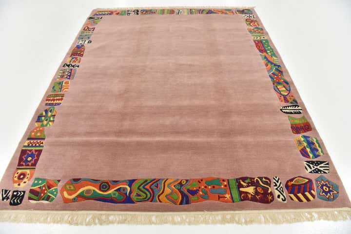 6' 8 x 8' 2 Hand Knotted Nepal Wool Rug