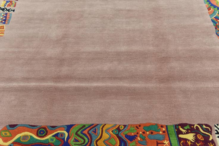 Detail image of 6' 8 x 8' 2 Hand Knotted Nepal Wool Rug