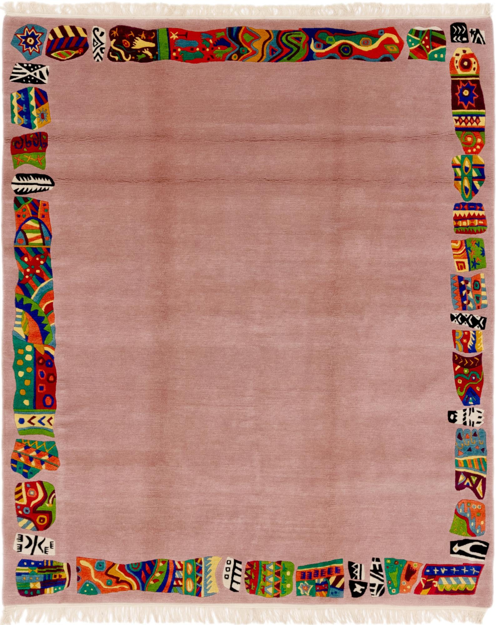 6' 8 x 8' 2 Hand Knotted Nepal Wool Rug