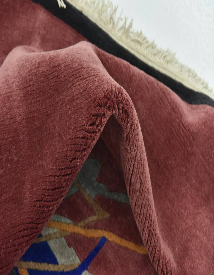 Detail image of 6' 7 x 9' 9  Hand Knotted Nepal Wool Rug