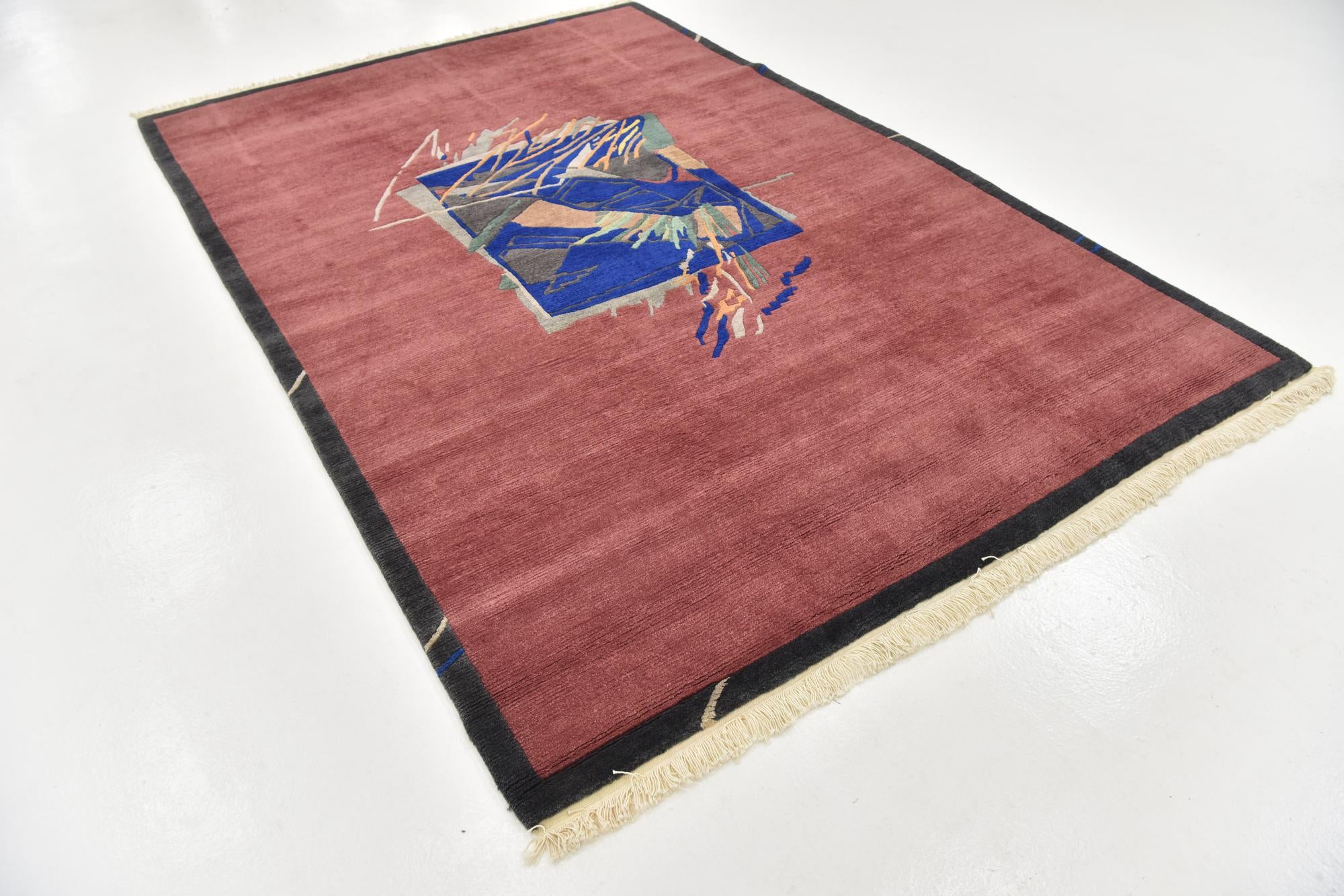 6' 7 x 9' 10 Hand Knotted Nepal Wool Rug