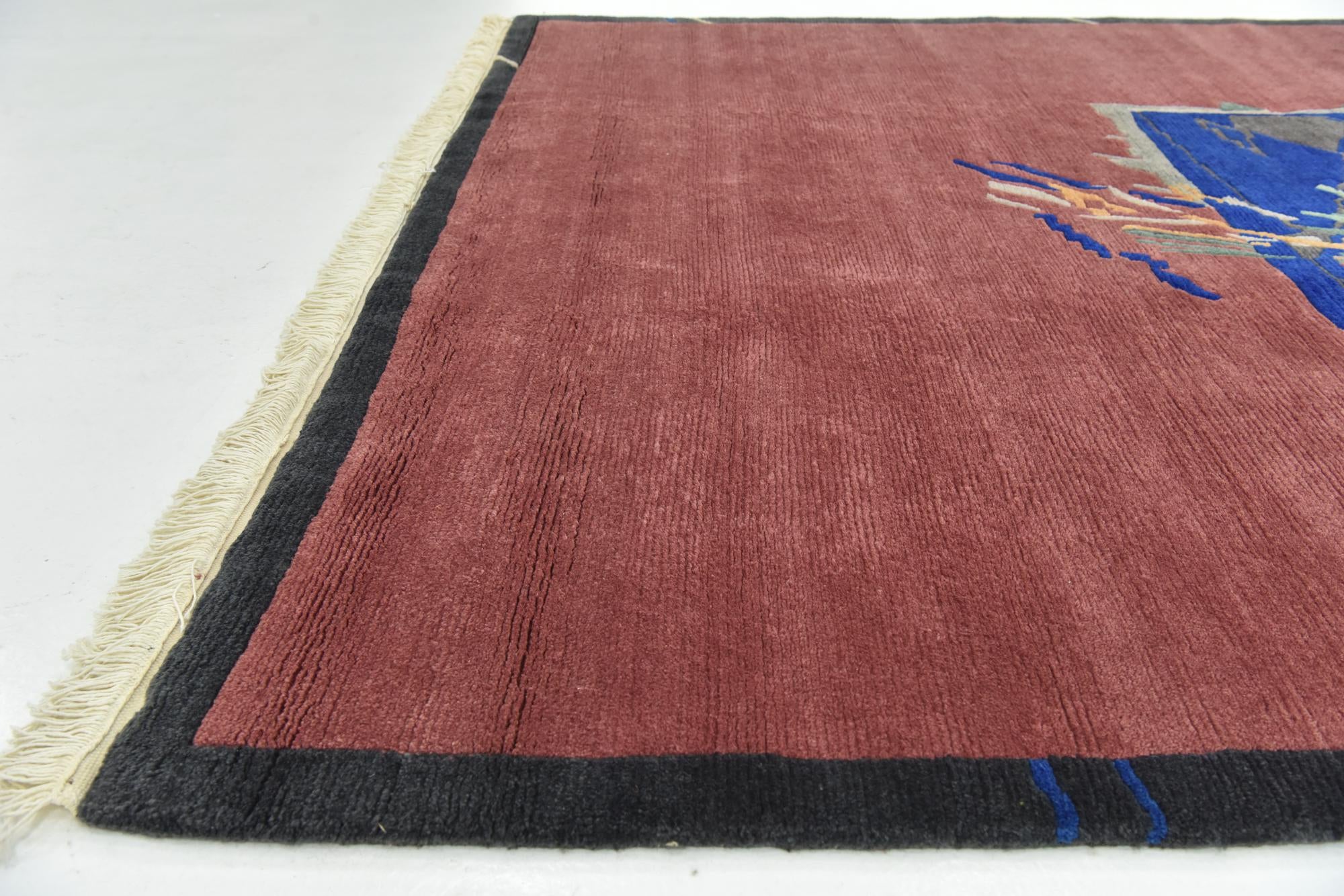 6' 7 x 9' 10 Hand Knotted Nepal Wool Rug