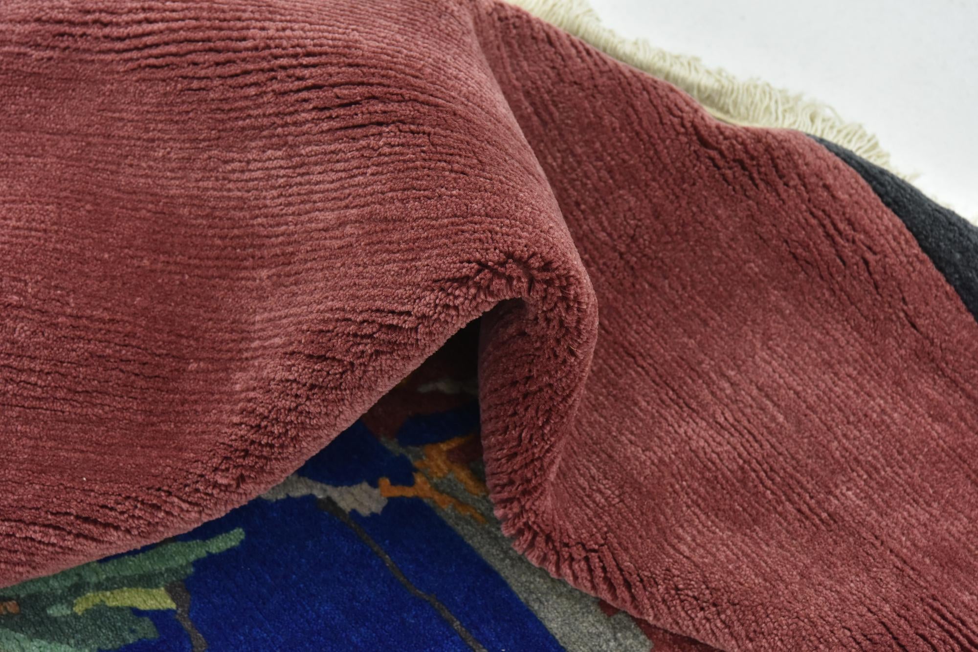 6' 7 x 9' 10 Hand Knotted Nepal Wool Rug