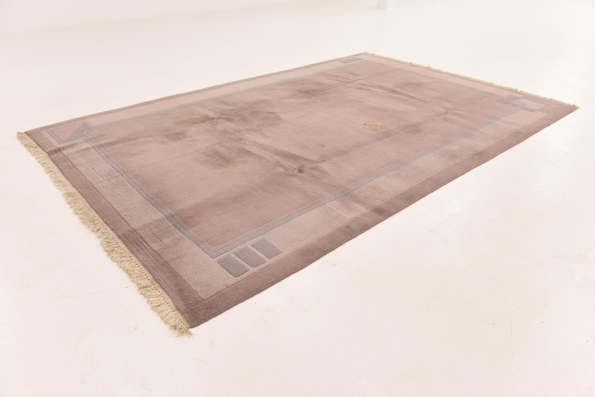 6' 6 x 9' 9 Hand Knotted Nepal Wool Rug