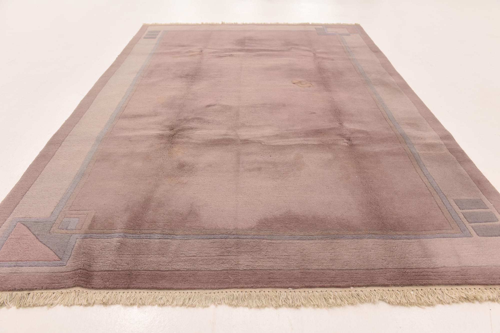 6' 6 x 9' 9 Hand Knotted Nepal Wool Rug