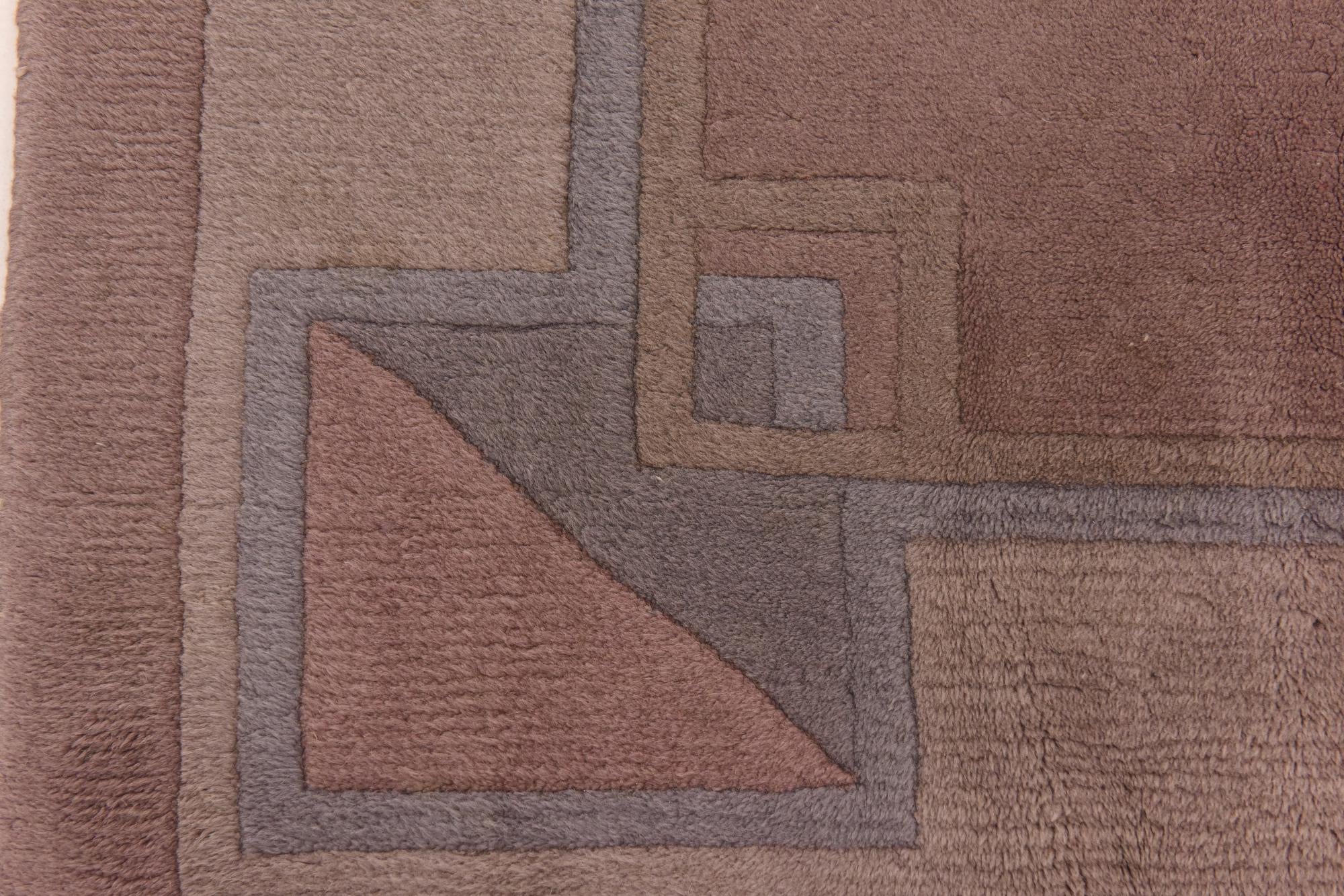 6' 6 x 9' 9 Hand Knotted Nepal Wool Rug
