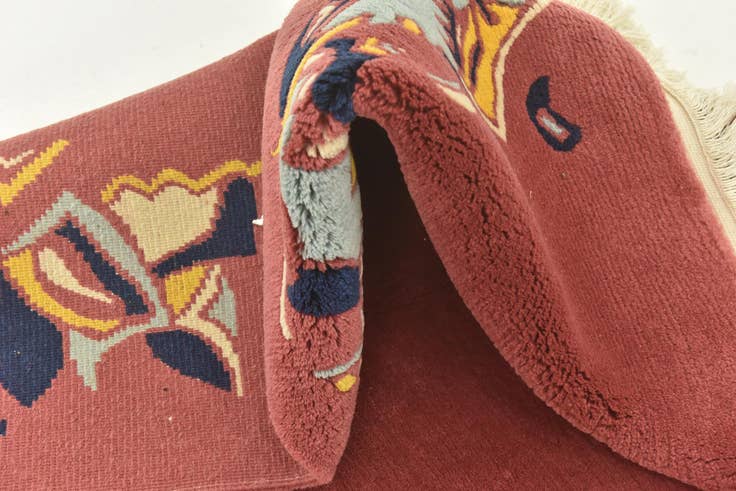 Detail image of 4' 8 x 6' 8 Hand Knotted Nepal Wool Rug