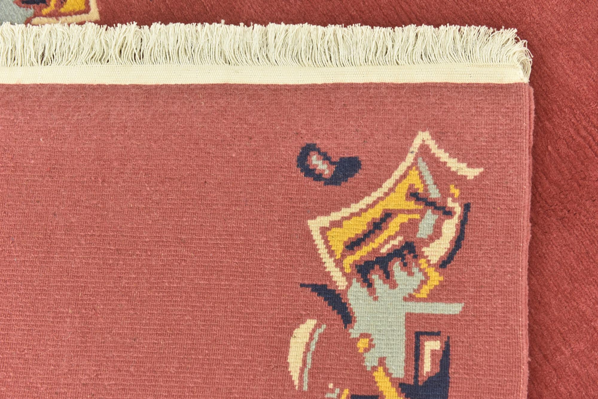 4' 8 x 6' 8 Hand Knotted Nepal Wool Rug