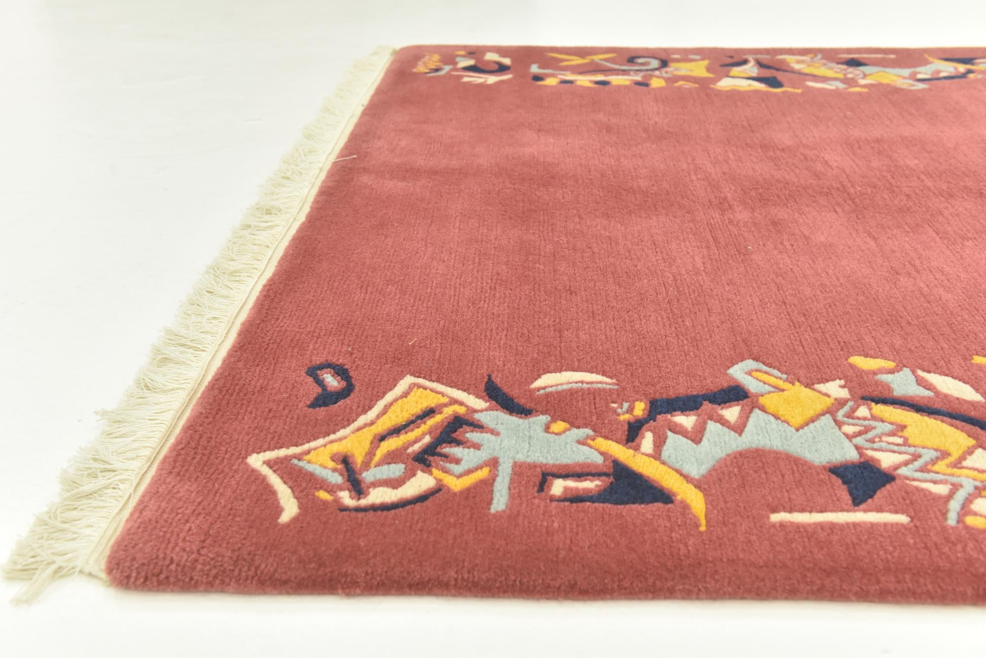 4' 8 x 6' 8 Hand Knotted Nepal Wool Rug