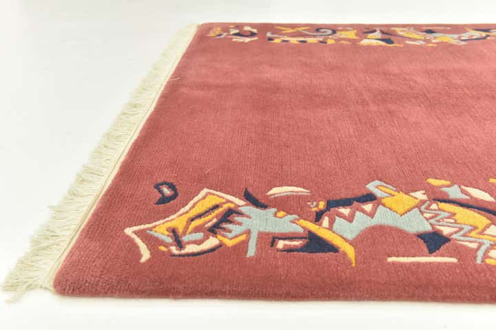 4' 8 x 6' 8 Hand Knotted Nepal Wool Rug