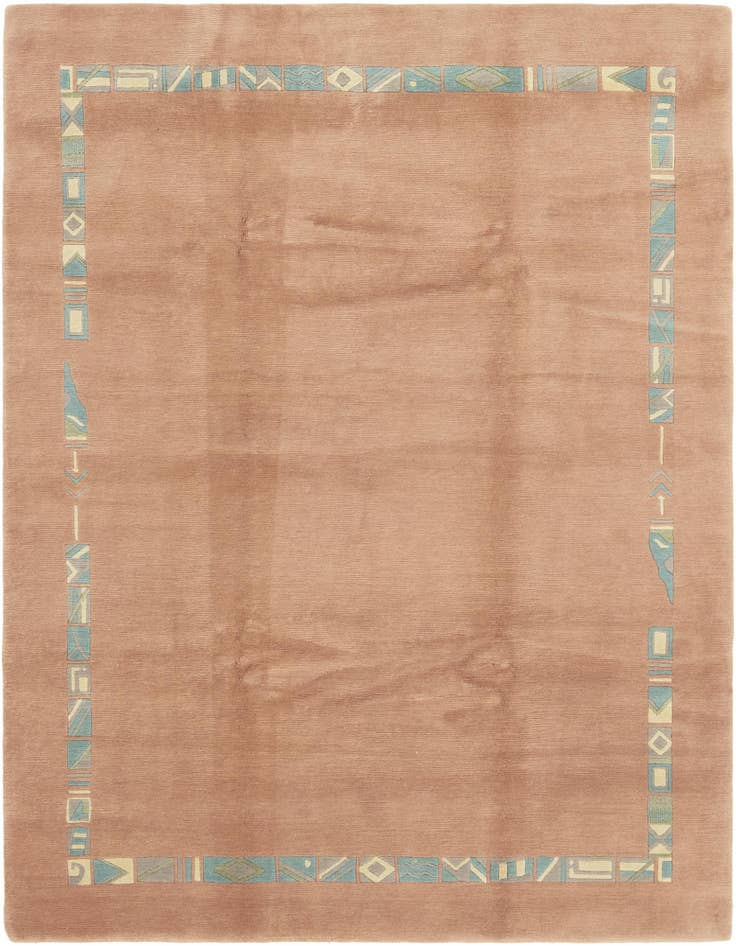 Detail image of 7' 5 x 9' 2 Hand Knotted Nepal Wool Rug