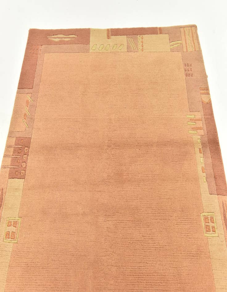 Detail image of 4' x 5' 9  Hand Knotted Nepal Wool Rug