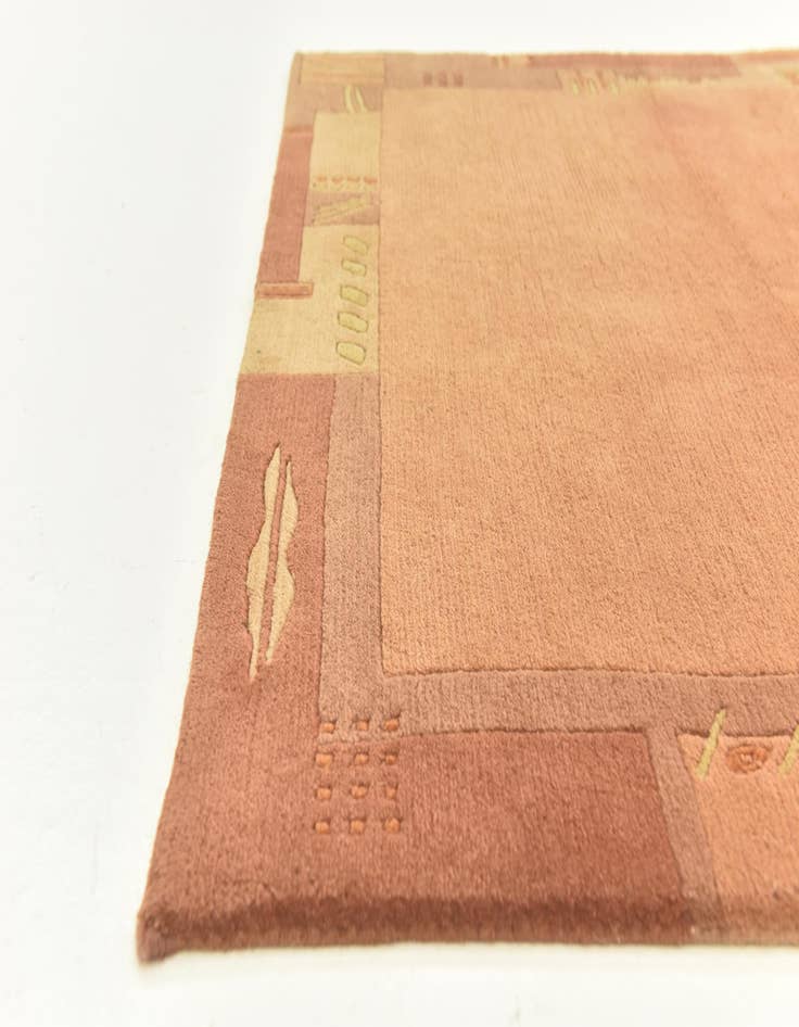 Detail image of 4' x 5' 9  Hand Knotted Nepal Wool Rug