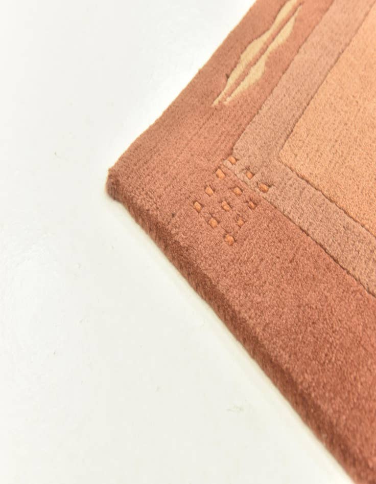 Detail image of 4' x 5' 9  Hand Knotted Nepal Wool Rug