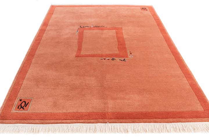 5' 7 x 7' 9 Hand Knotted Nepal Wool Rug