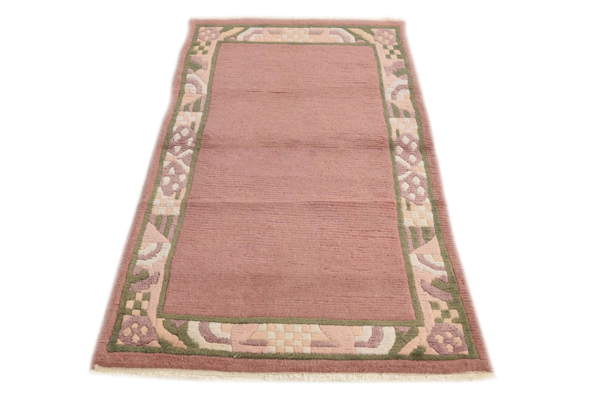 2' 6 x 4' 9 Hand Knotted Nepal Wool Rug