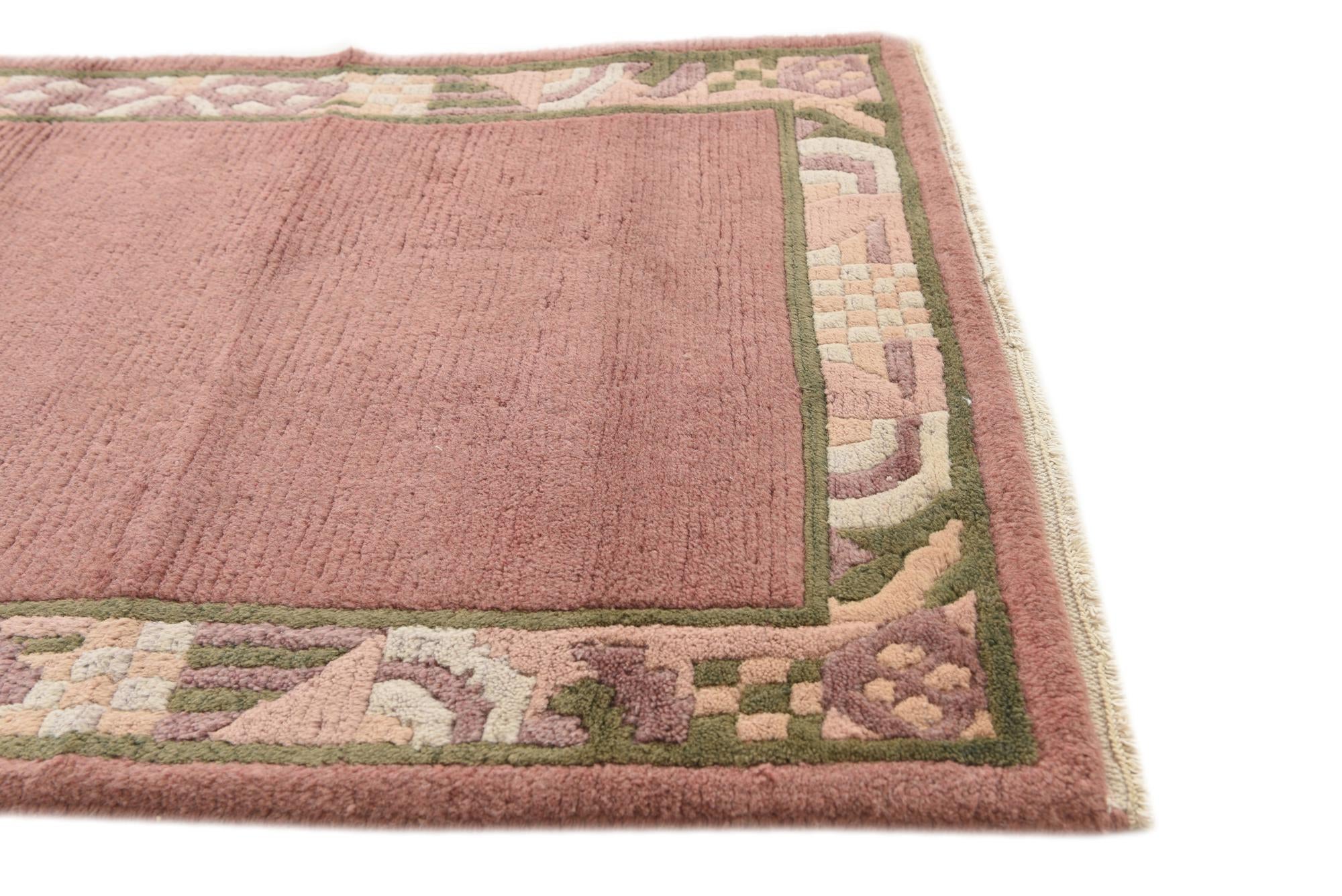 2' 6 x 4' 9 Hand Knotted Nepal Wool Rug