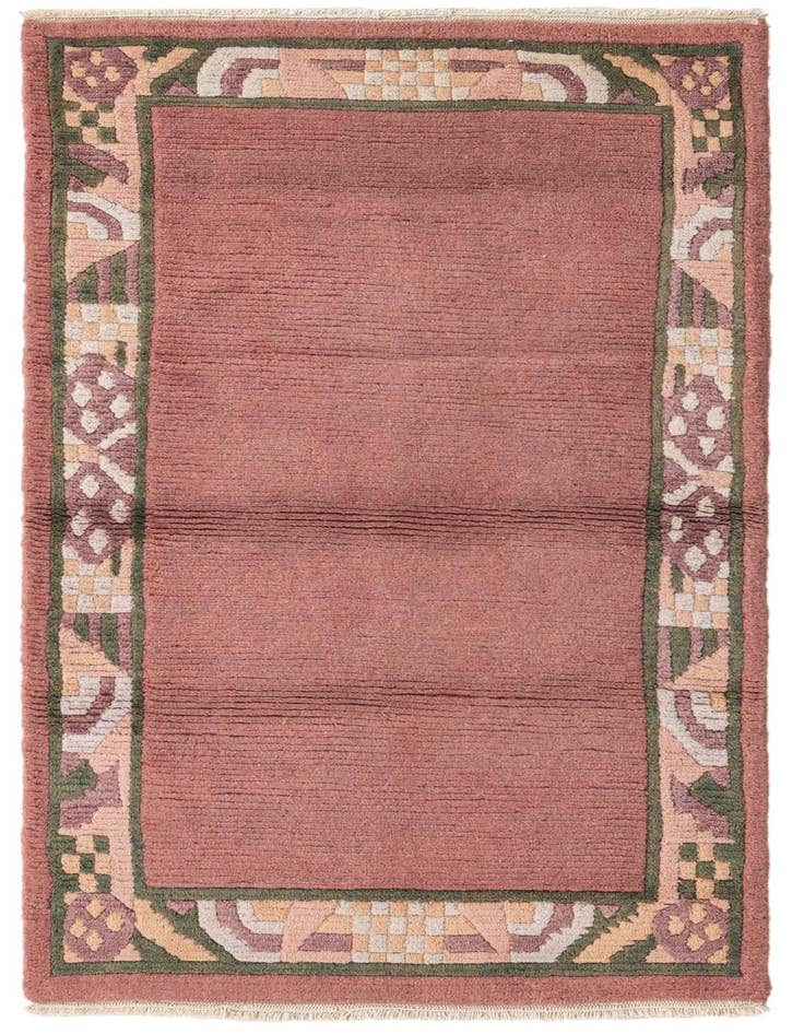 Detail image of 2' 6 x 4' 9 Hand Knotted Nepal Wool Rug