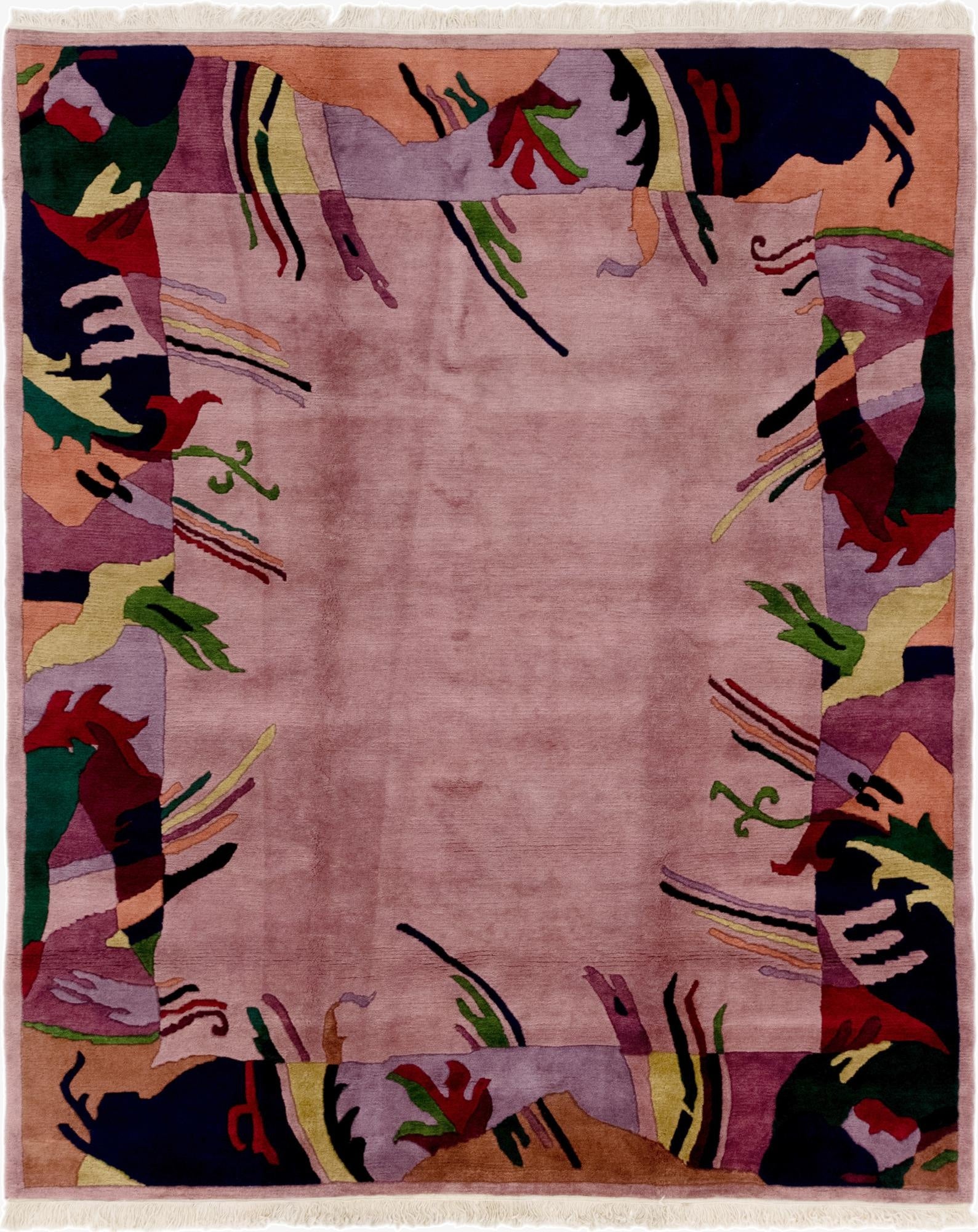 6' 10 x 8' 5  Hand Knotted Nepal Wool Rug