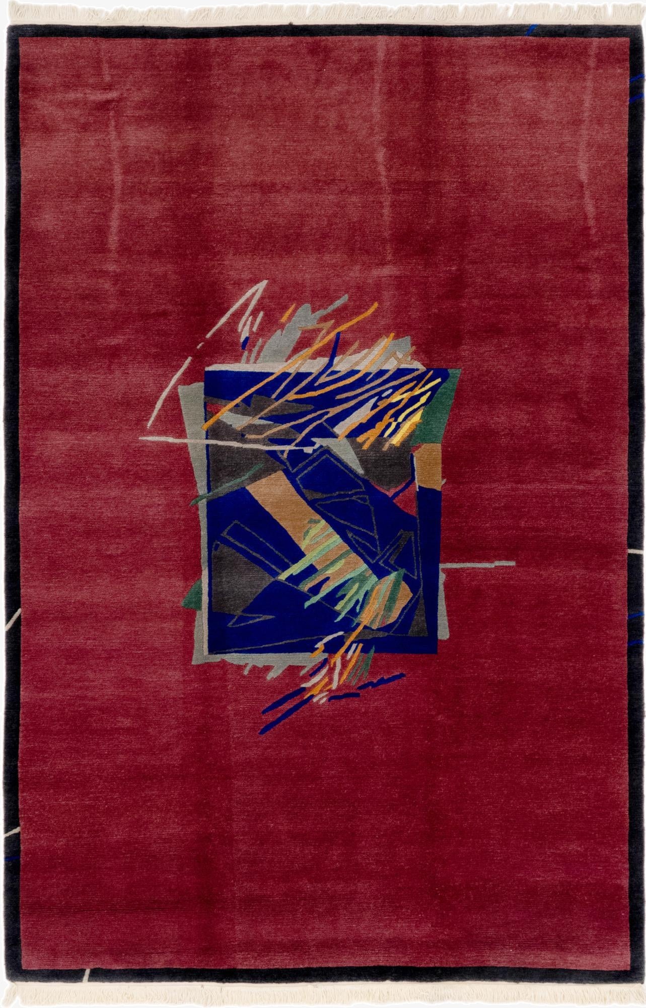 6' 7 x 9' 9  Hand Knotted Nepal Wool Rug