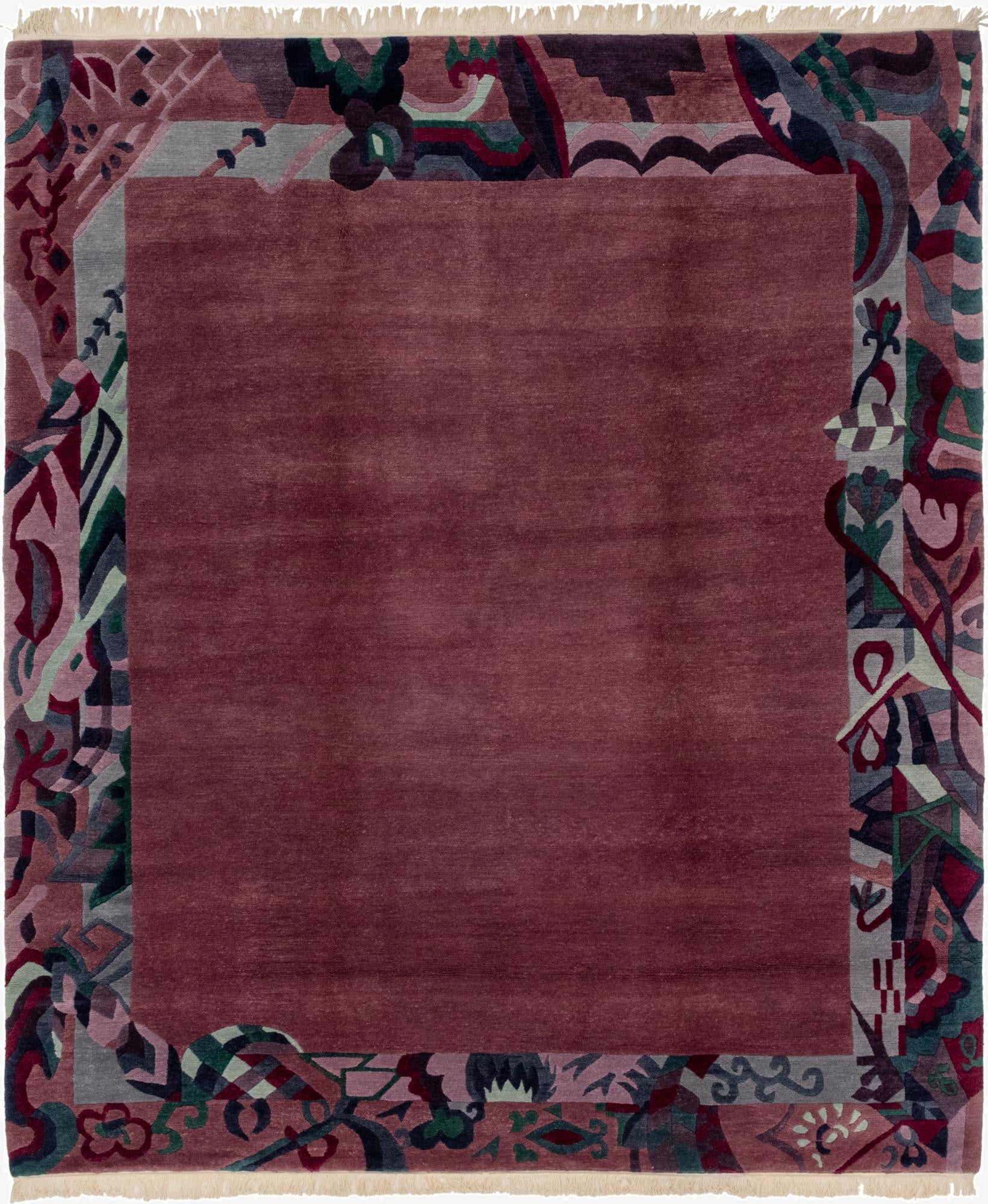 8' 4 x 10'  Hand Knotted Nepal Wool Rug