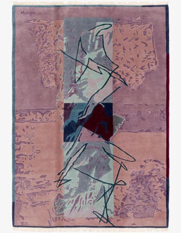 6' 7 x 9' 7 Hand Knotted Nepal Wool Rug