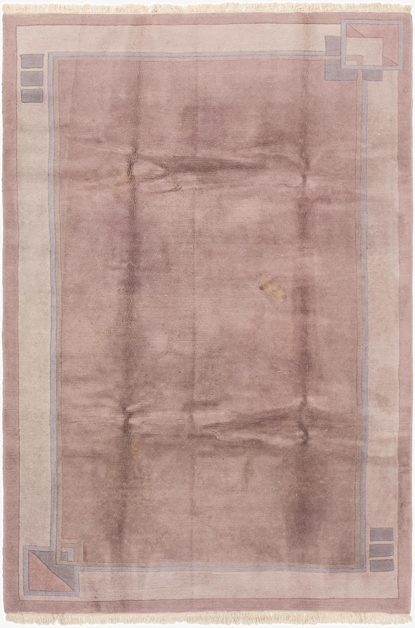 6' 6 x 9' 9  Hand Knotted Nepal Wool Rug