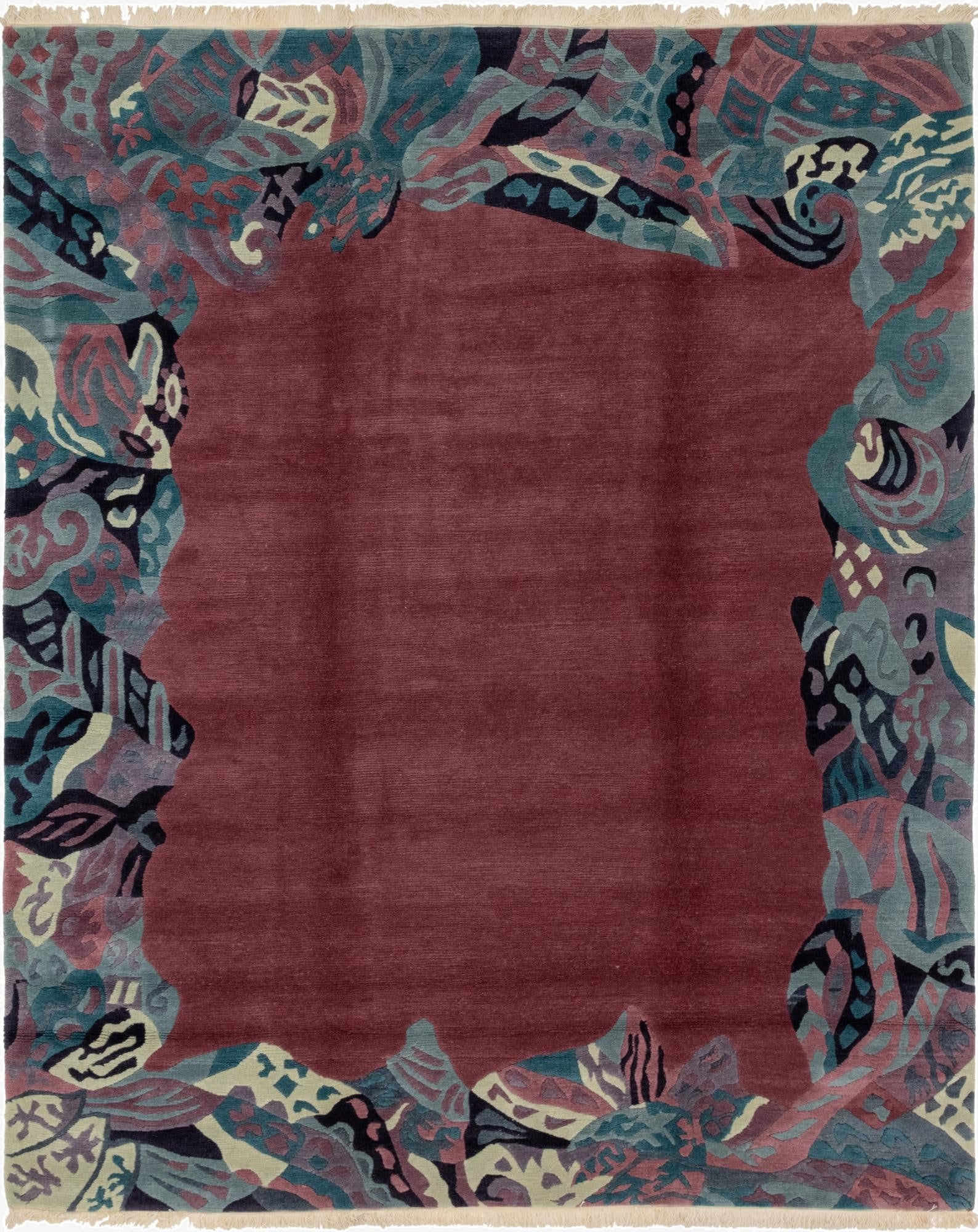 8' 2 x 10' Hand Knotted Nepal Wool Rug