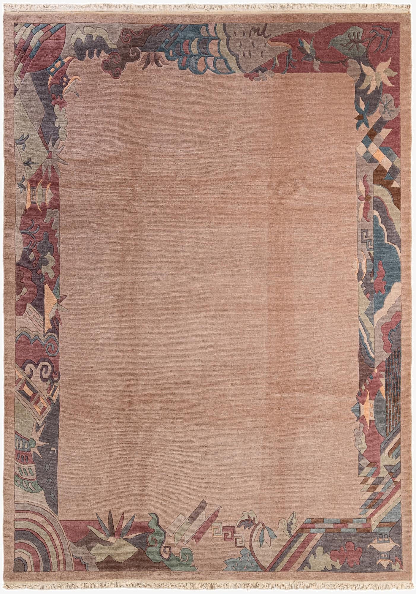 8' 6 x 11' 9  Hand Knotted Nepal Wool Rug