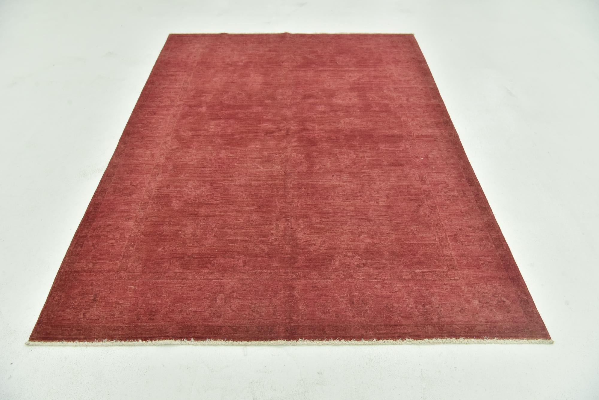 165cm x 230cm Hand Knotted Over-Dyed Ziegler Rug