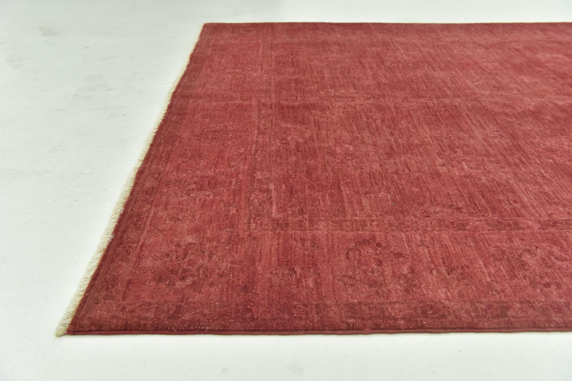 165cm x 230cm Hand Knotted Over-Dyed Ziegler Rug