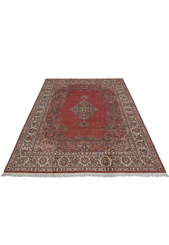 8' 1 x 11' 2 Hand Knotted Sarough Wool Rug